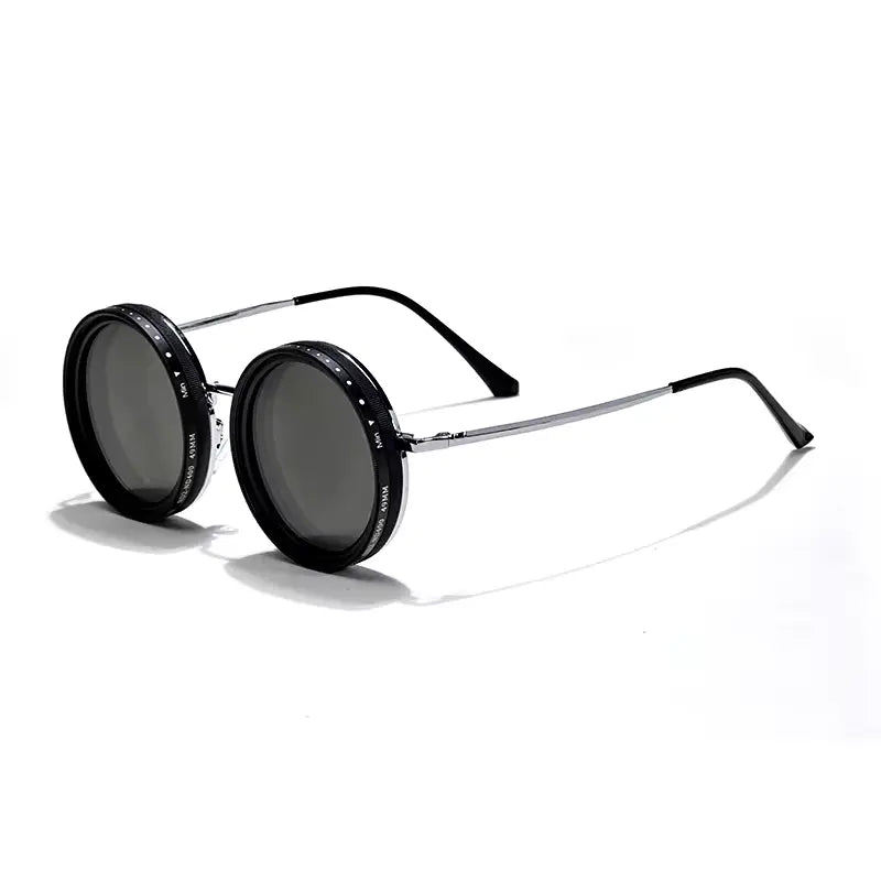 Rounded polarized Glasses With adjustable ND Filter