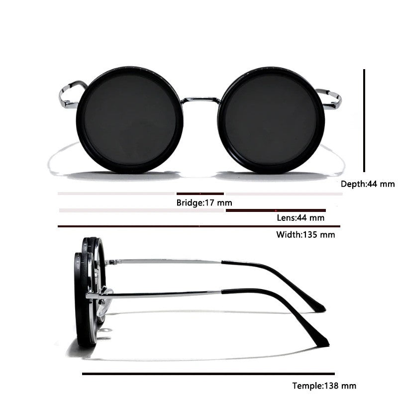 Rounded polarized Glasses With adjustable ND Filter